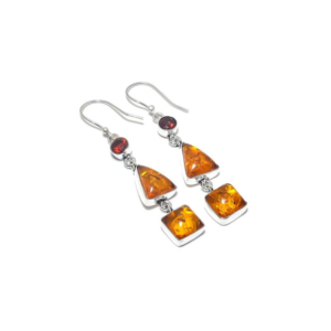 Gold Cubic Zirconia Stud Drop Earrings Women Wedding Jewelry